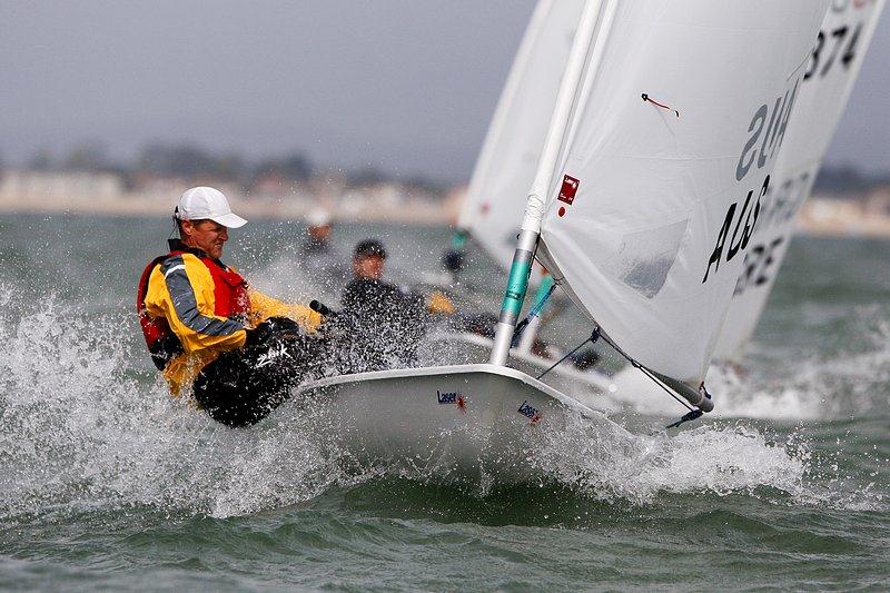 Laser Masters worlds at Hayling day 1 photo copyright Paul Wyeth / RYA taken at Hayling Island Sailing Club and featuring the ILCA 7 class