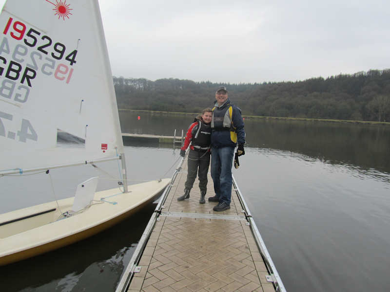 Activate Your Laser Fleet at Trimpley - Alice and her boat after Ralph's attention photo copyright Ralph Webb taken at Trimpley Sailing Club and featuring the ILCA 7 class