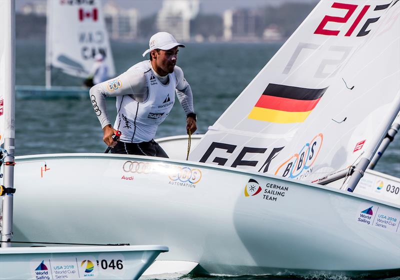 Regatta Park, Miami, USA is hosting more than 500 sailors from 50 nations for the second of four regattas in Sailing's World Cup Series. Held from 21-28 January , racing will be held in all ten of the Olympic events. - photo © Jesus Renedo / Sailing Energy