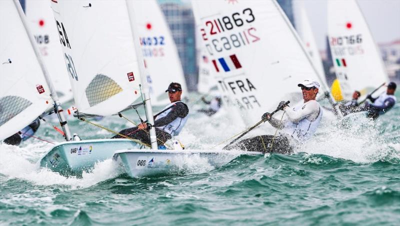 Day 3 – Erik Bowers – World Cup Series Miami photo copyright Richard Langdon / Sailing Energy / World Sailing taken at  and featuring the ILCA 7 class