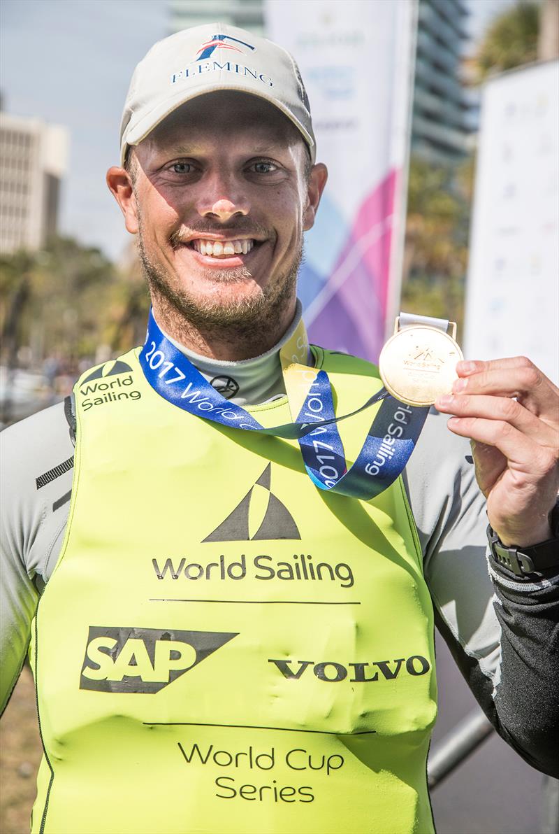 Tom Burton - 2018 World Cup Series, Miami photo copyright Jesus Renedo / Sailing Energy taken at  and featuring the ILCA 7 class