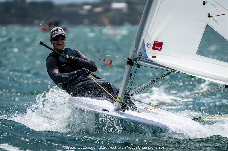 2020 Australian Youth Championships photo copyright Beau Outteridge taken at Sorrento Sailing Couta Boat Club and featuring the ILCA 7 class