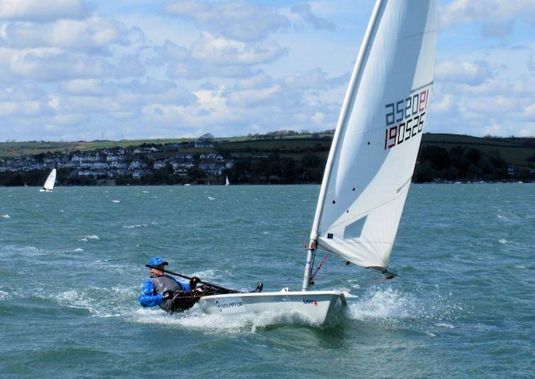 Ben Meek in Salcombe YC Sailing Club Series Race 1 photo copyright David Greening taken at Salcombe Yacht Club and featuring the ILCA 7 class