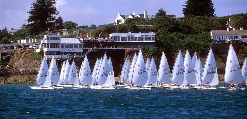Laser fleet at SCYC Abersoch Dinghy Week 2002 photo copyright Martin Turtle / Turtle Photography taken at South Caernarvonshire Yacht Club and featuring the ILCA 7 class