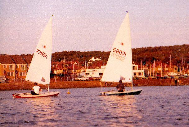 77824 and Superduck (Rob Graham) 58071 sailing at West Kirby SC photo copyright Alan Jenkins taken at West Kirby Sailing Club and featuring the ILCA 7 class