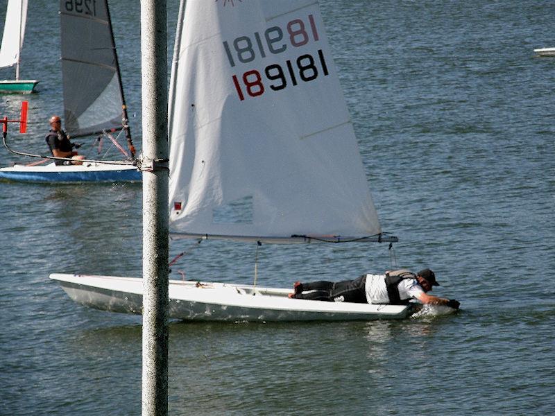 Arghhh not more weed - 2023 Border Counties Midweek Sailing Series at Nantwich & Border Counties SC photo copyright John Nield taken at Nantwich & Border Counties Sailing Club and featuring the ILCA 7 class