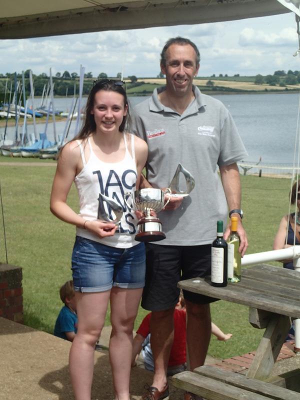 Rob and Katie Burridge win the Noble Marine Inland Championships for the 2000 class photo copyright James Macgregor taken at Northampton Sailing Club and featuring the 2000 class