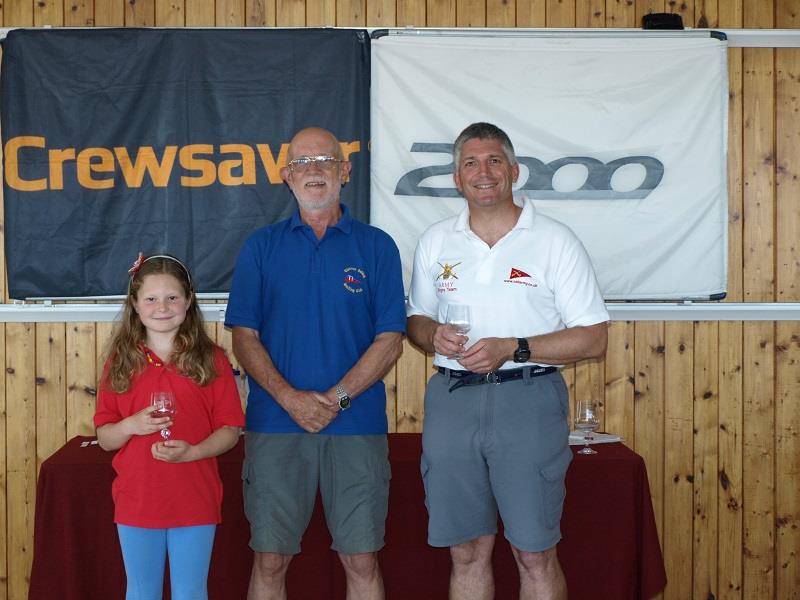 Matt and Gwen Sargent take second place at the Crewsaver 2000 Millennium Series Round 4 at Thorney Island  photo copyright Clare Sargent taken at Thorney Island Sailing Club and featuring the 2000 class