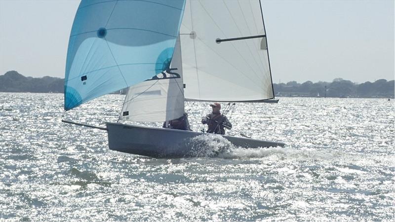 Rob and Sarah Burridge sparkling in the sunshine during the 2000 Millennium Series at Chichester photo copyright Chichester Yacht Club taken at Chichester Yacht Club and featuring the 2000 class