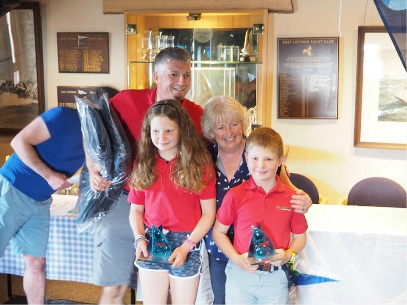 Matt, Gwen and Johnny Sargent take third in the 2000 National Championship photo copyright Chris Jordan taken at East Lothian Yacht Club and featuring the 2000 class