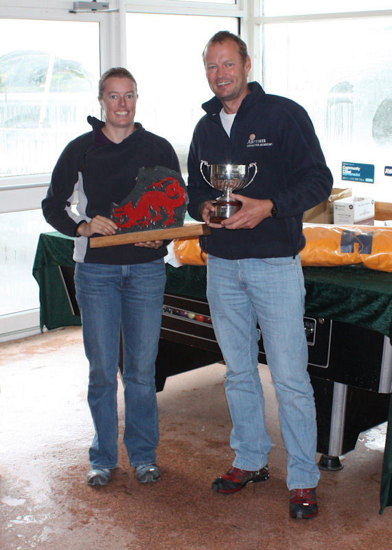 Mike Hart and Sally Kilpatrick win the Laser 2000 Inlands at Bala photo copyright Kevin Guinan taken at Bala Sailing Club and featuring the 2000 class