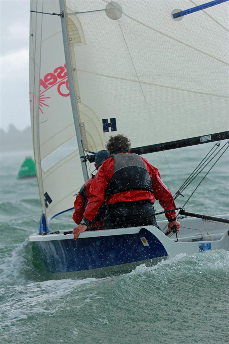 Wild weather for the 2000s at Dell Quay photo copyright Chris Hatton taken at Dell Quay Sailing Club and featuring the 2000 class