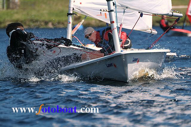 Wind & sun for the Derbyshire Youth Sailing event at Errwood SC photo copyright Mike Shaw / www.fotoboat.com taken at Errwood Sailing Club and featuring the ILCA 4 class