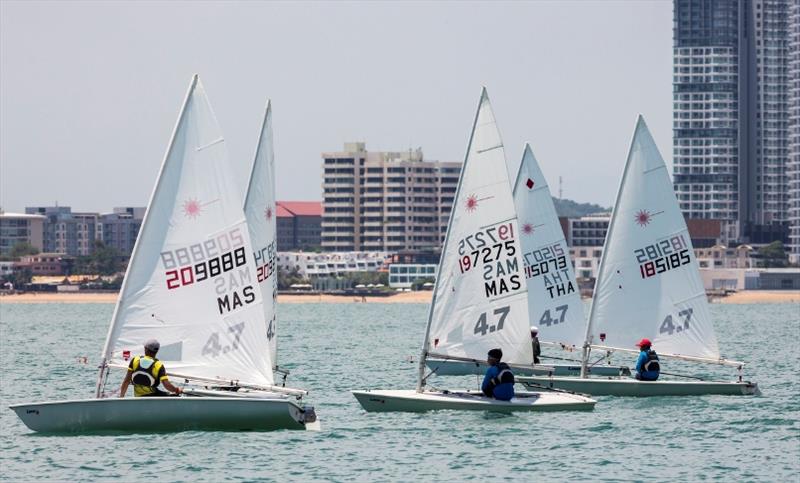 Close racing in the single-handed dinghy classes - Day 4, Top of the Gulf Regatta 2019 photo copyright Guy Nowell / Top of the Gulf Regatta taken at Ocean Marina Yacht Club and featuring the ILCA 4 class