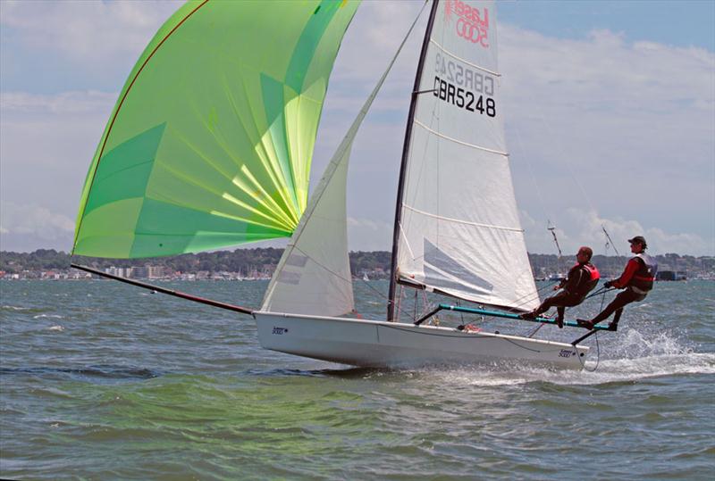 Laser 5000s at Poole photo copyright Mike Millard taken at Poole Yacht Club and featuring the Laser 5000 class