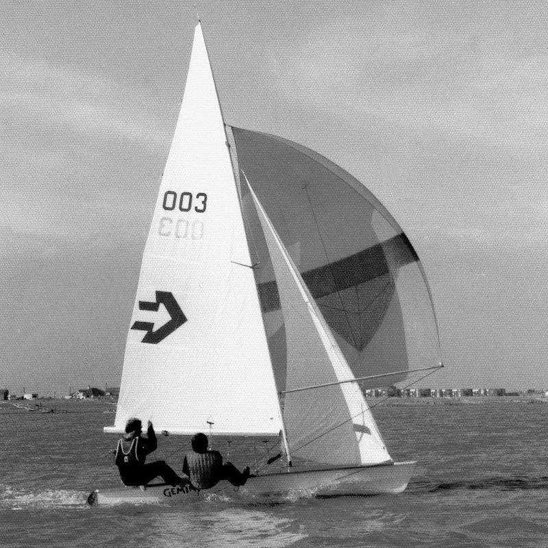 An early iteration of Phil Morisson's Gemini photo copyright Nick Lightbody taken at  and featuring the Laser 5000 class