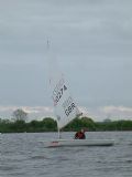 Topper sailor James Burton enjoying his first Laser event during the Beaver Laser open - photo &copy; Simon Wigmore