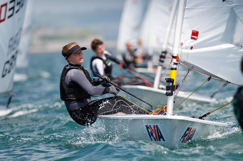 Hannah Brant during the Laser Europa Cup at the WPNSA photo copyright Paul Wyeth / RYA taken at Weymouth & Portland Sailing Academy and featuring the ILCA 6 class