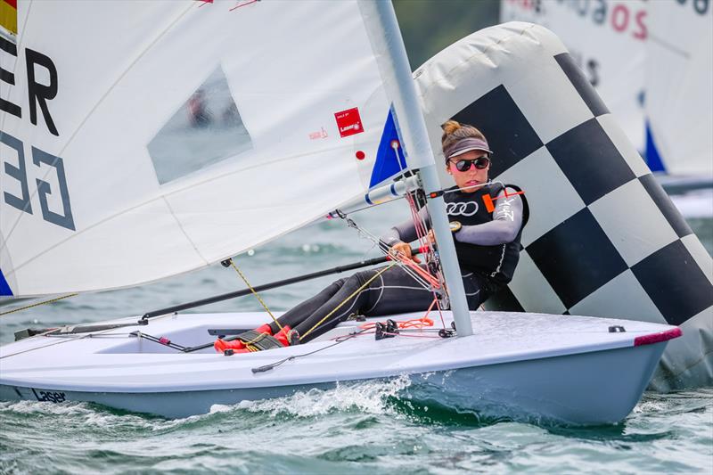 German Laser Radial sailor Sophie-Marie Ertelt on day 2 of Sail Sydney 2014 photo copyright Craig Greenhill / Saltwater Images taken at Woollahra Sailing Club and featuring the ILCA 6 class