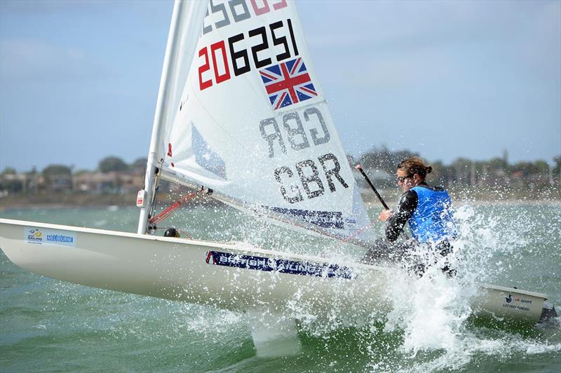 GBR's Alison Young dominated results in the Laser Radial on day 4 of the ISAF Sailing World Cup Melbourne photo copyright Jeff Crow / Sport the Library taken at Sandringham Yacht Club and featuring the ILCA 6 class