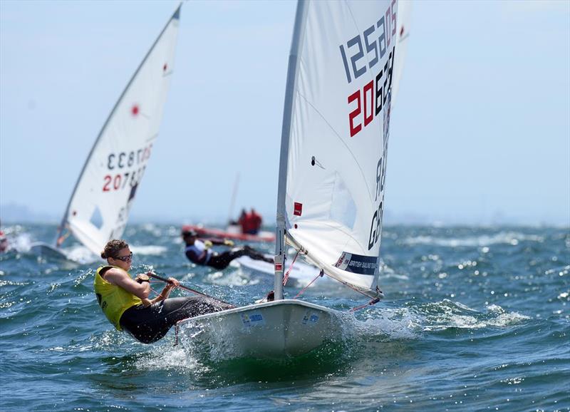 Alison Young (GBR) came to the start line with an unassailable pointscore lead, and takes gold in the ISAF Sailing World Cup Melbourne - photo © Jeff Crow / Sport the Library