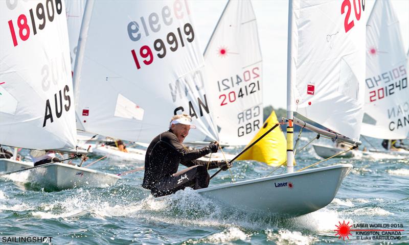 Laser Masters' Worlds day 4 photo copyright Luka Bartulovic / SailingShot taken at CORK and featuring the ILCA 6 class