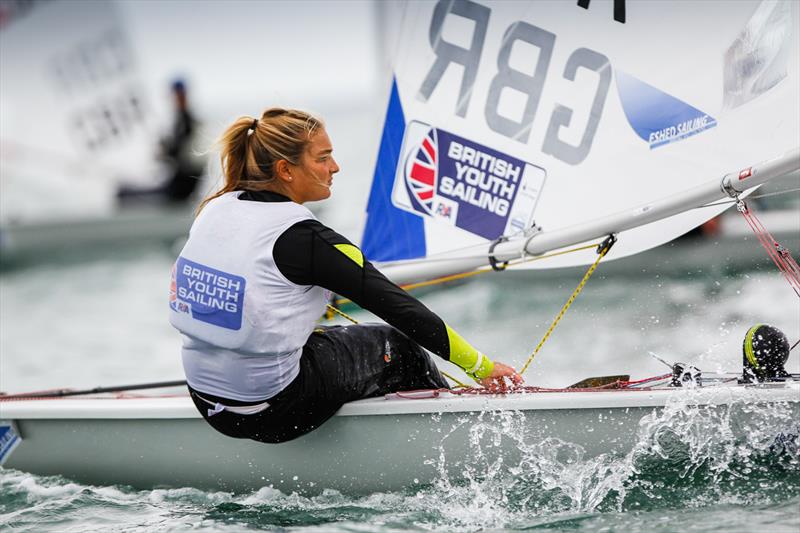 Karyna Manuel on day 1 of the RYA ISAF Youth Worlds Selection Event at Hayling Island - photo © Paul Wyeth / RYA