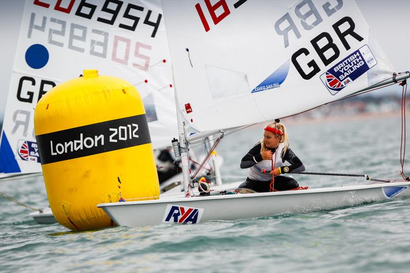 Karyna Manuel on day 2 of the RYA ISAF Youth Worlds Selection Event at Hayling Island photo copyright Paul Wyeth / RYA taken at Hayling Island Sailing Club and featuring the ILCA 6 class