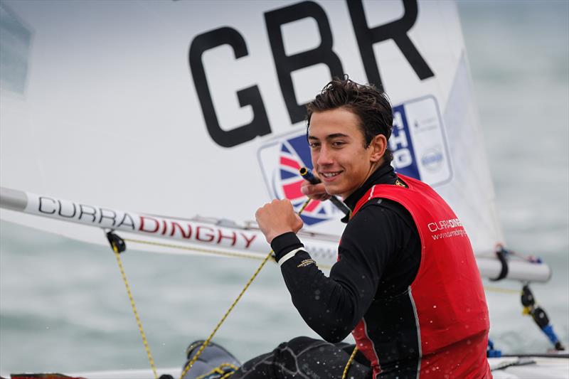 Daniel Whiteley during the RYA ISAF Youth Worlds Selection Event at Hayling Island photo copyright Paul Wyeth / RYA taken at Hayling Island Sailing Club and featuring the ILCA 6 class