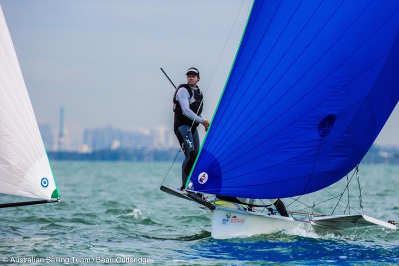 Nathan Outteridge & Iain Jensen at Sailing World Cup Miami photo copyright Beau Outteridge taken at Coconut Grove Sailing Club and featuring the ILCA 6 class