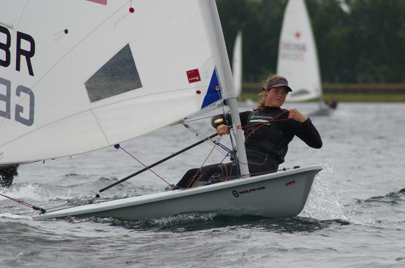 Iona Dixon, Radial winner at the Island Barn Laser Open photo copyright Jim Champ taken at Island Barn Reservoir Sailing Club and featuring the ILCA 6 class