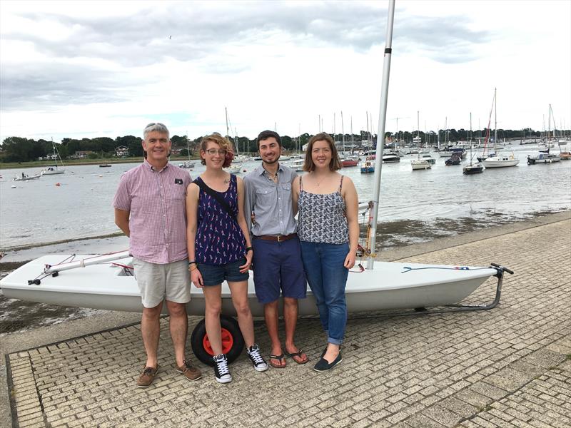 David, Lou, Joe, Josie - Round the Island in a Laser for the Ocean Youth Trust South photo copyright Heather Griffith taken at Hamble River Sailing Club and featuring the ILCA 6 class