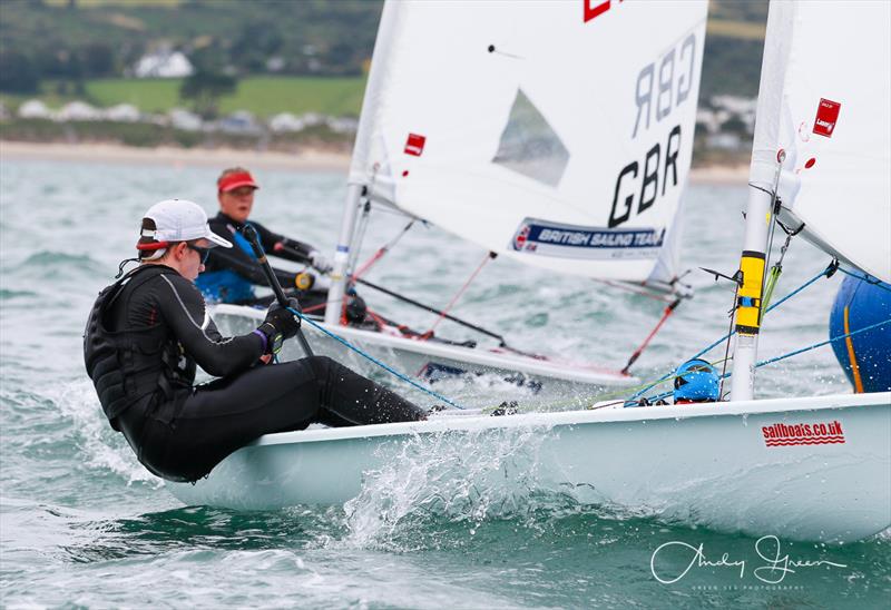 Ben Whaley during the Laser Nationals at Abersoch photo copyright Andy Green / www.greenseaphotography.co.uk taken at South Caernarvonshire Yacht Club and featuring the ILCA 6 class