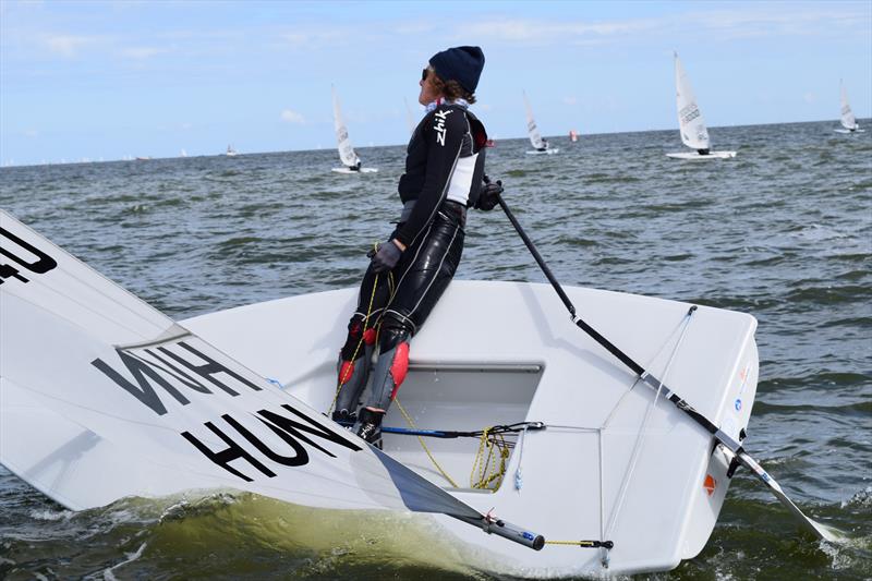 Laser Radial Youth Worlds at Medemblik day 1 photo copyright Eric Faust taken at Regatta Center Medemblik and featuring the ILCA 6 class