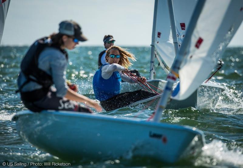 Youth Laser Radial sailors photo copyright Will Ricketson / US Sailing taken at  and featuring the ILCA 6 class