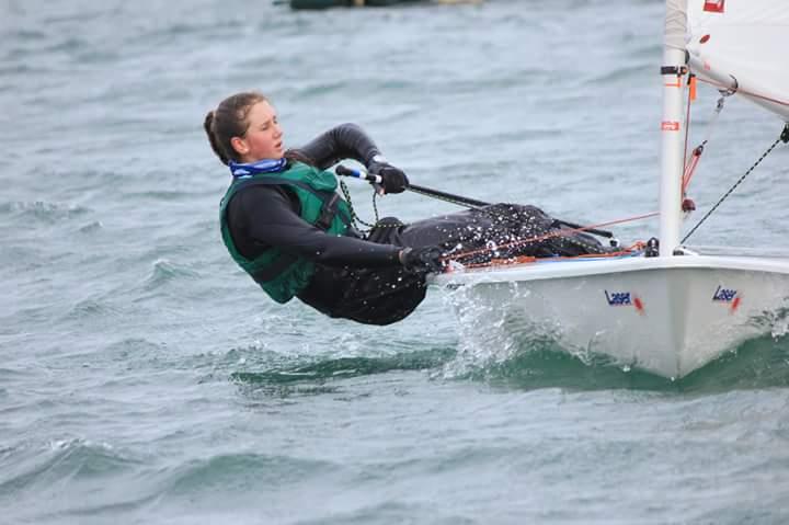 Clare Gorman, Laser Radial, first and last race winner, Laser Fleet, Series 1 in the 47th Dun Laoghaire MYC Frostbite Series photo copyright Bob Hobby taken at Dun Laoghaire Motor Yacht Club and featuring the ILCA 6 class