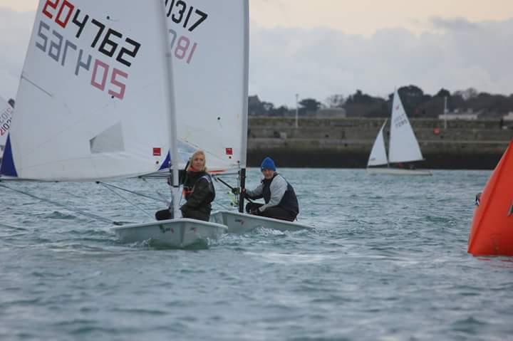 47th Frostbite Series 2 at Dun Laoghaire day 2 photo copyright Bob Hobby taken at Dun Laoghaire Motor Yacht Club and featuring the ILCA 6 class