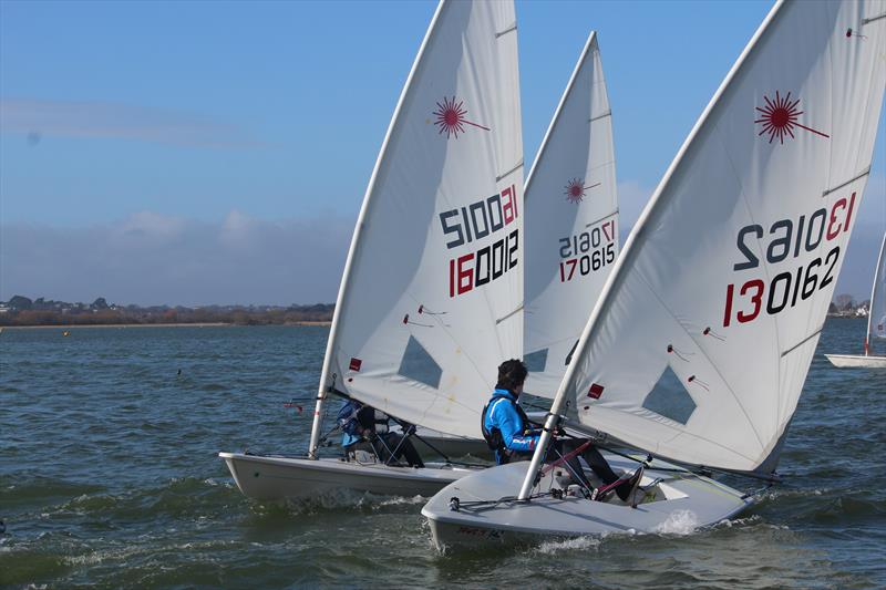 Highcliffe SC Icicle Open Series final day photo copyright Sarah Desjonqueres taken at Highcliffe Sailing Club and featuring the ILCA 6 class