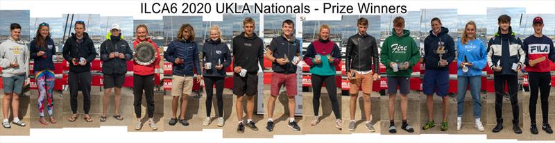 UKLA ILCA 6 Masters Nationals at the WPNSA - Prize Winners photo copyright Sam Pearce taken at Weymouth & Portland Sailing Academy and featuring the ILCA 6 class