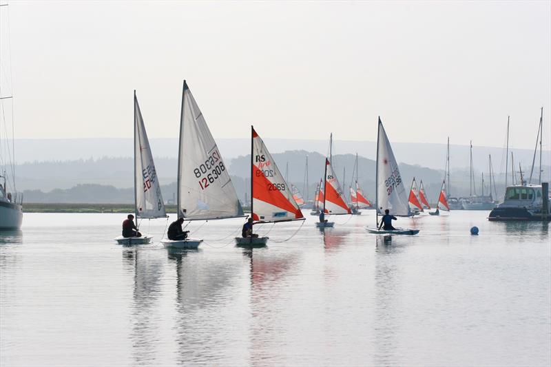Fleets in the River Cronin during the the Isle of Wight Youth and Junior Championships at Yarmouth - photo © Denise Cronin