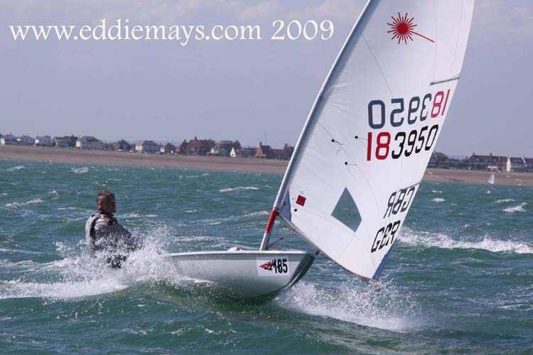 Action from the Laser Masters Nationals on Pevensey Bay photo copyright Eddie Mays taken at Pevensey Bay Sailing Club and featuring the ILCA 6 class