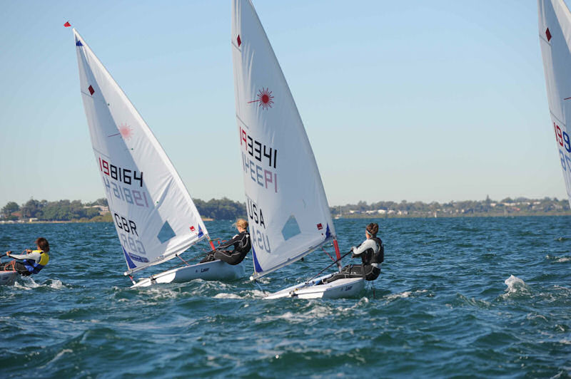 Georgina Povall in action in the Laser Radial
