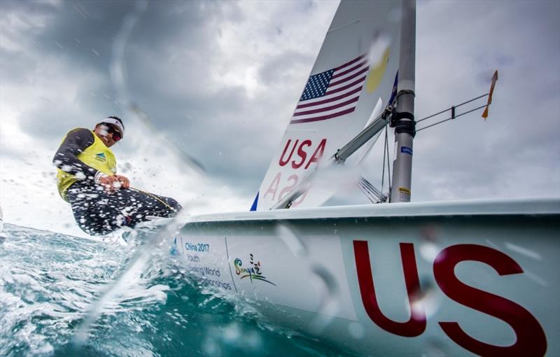 American Laser Radial Girls sailor - Charlotte Rose at the Youth Sailing Worlds in Sanya photo copyright Jesus Renedo / Sailing Energy / World Sailing taken at  and featuring the ILCA 6 class