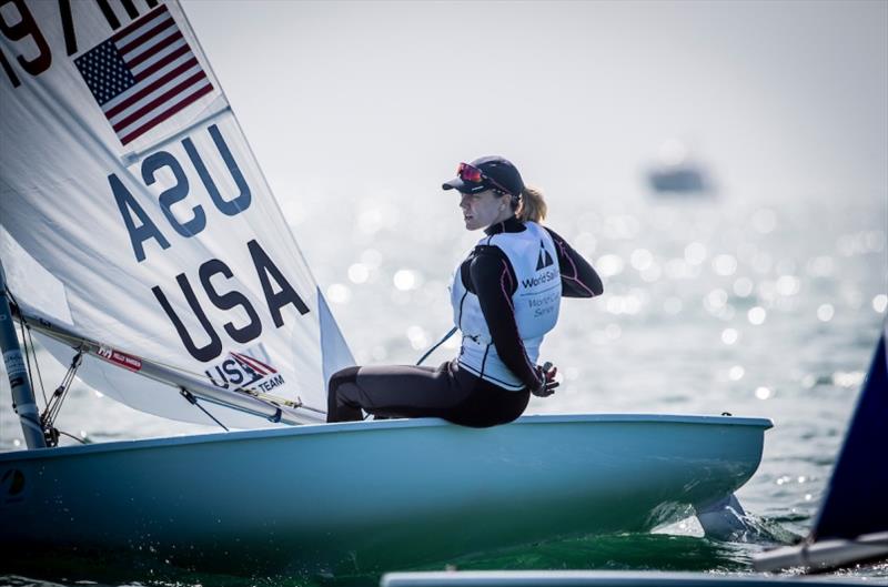 Day 3 – Paige Railey (Clearwater, Fla.) – World Cup Series Miami photo copyright Jesus Renedo / Sailing Energy / World Sailing taken at  and featuring the ILCA 6 class