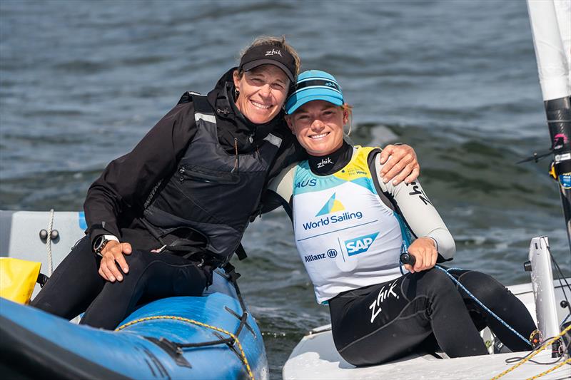 Carolijn Brouwer and Mara Stransky - Allianz Sailing World Championships photo copyright Beau Outteridge taken at  and featuring the ILCA 6 class