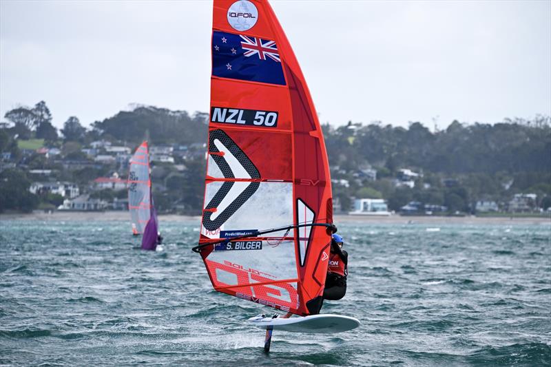 iQFoil - NZ Youth Championships - Murrays Bay Sailing Club - October 2023  photo copyright Chantelle Middleton/Salty Shot Photography taken at Murrays Bay Sailing Club and featuring the ILCA 6 class