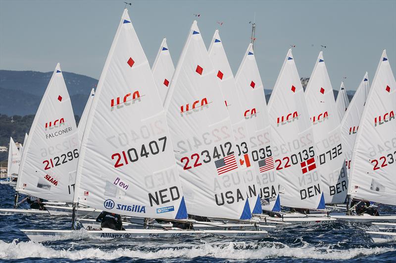 Last Chance Regatta & Qualified Nations Regatta at French Olympic Week photo copyright Sailing Energy taken at  and featuring the ILCA 6 class