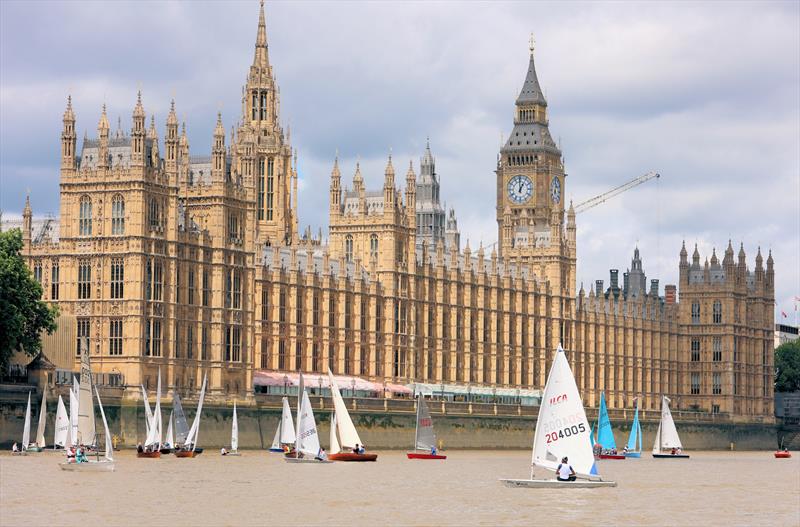 Tideway Dinghy Derby - ILCA 6 204005 at the Houses of Parliament - photo © Mark Jardine