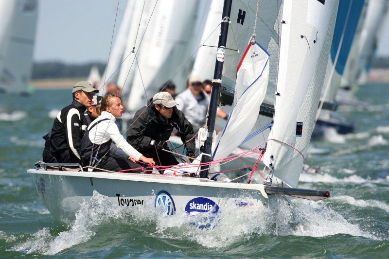 Action from the Volkswagen Touareg King of Cowes photo copyright OnEdition taken at  and featuring the SB20 class