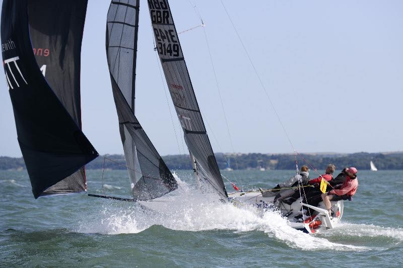 SB20 Grand Slam at Aberdeen Asset Management Cowes Week photo copyright Rick Tomlinson / AAM Cowes Week taken at Cowes Combined Clubs and featuring the SB20 class